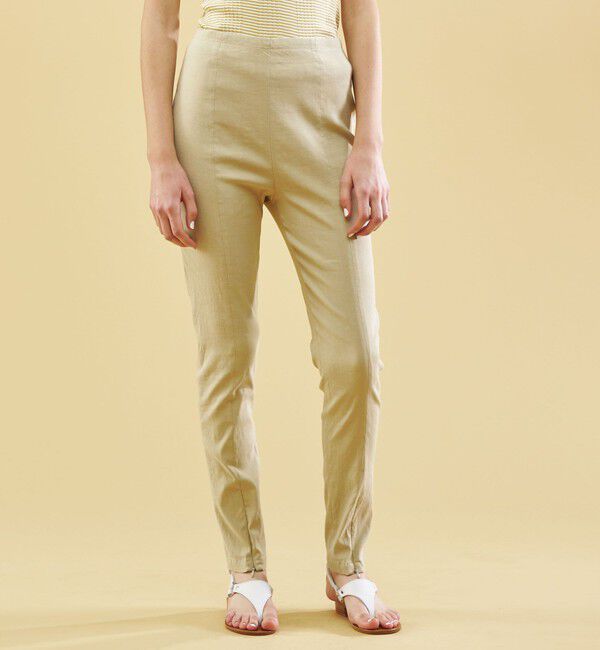 GALERIE VIE「リネンレーヨンストレッチ スリムパンツ」|その他|