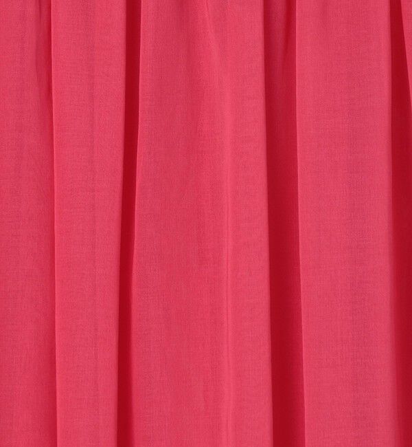 DES PRES「コットンオーガンジー 2-wayギャザースカート」|フレア|