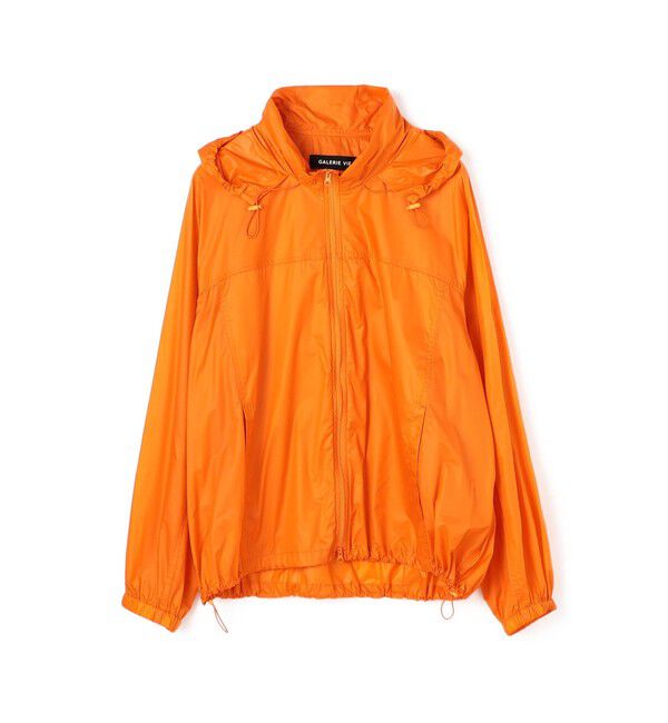 GALERIE VIE「マイクロリップストップ  ジップアップブルゾン」|ブルゾン・スタジャン|25 オレンジ