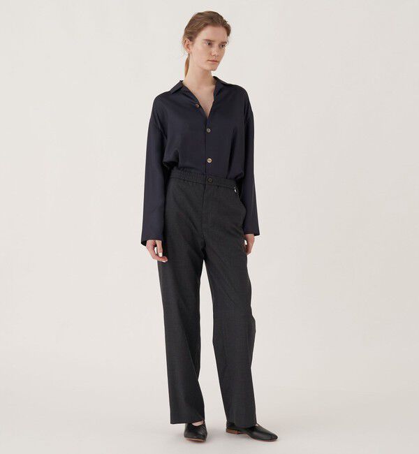 GALERIE VIE「スムースウール イージーストレートパンツ」|その他|