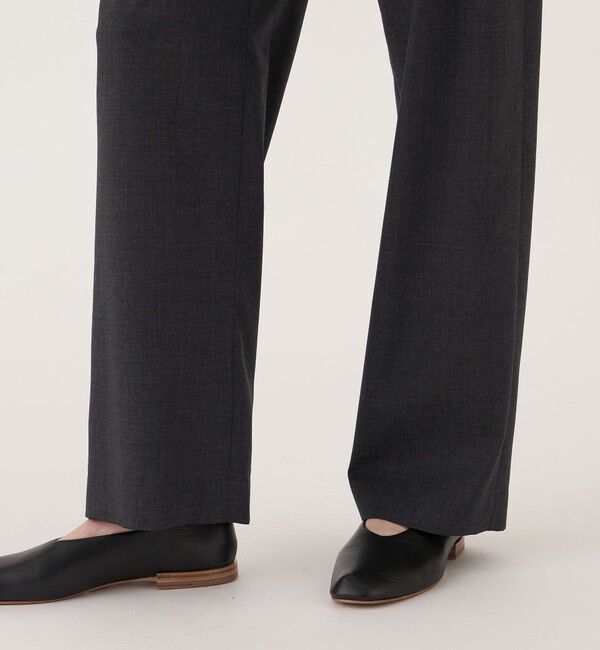 GALERIE VIE「スムースウール イージーストレートパンツ」|その他|