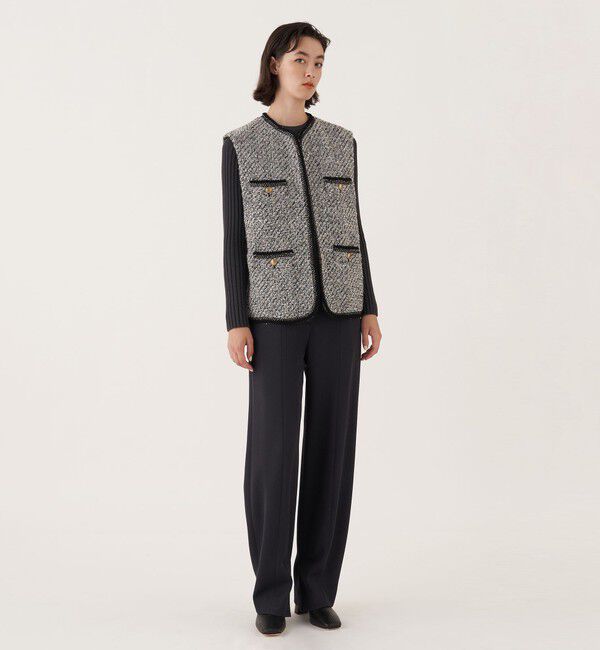 DES PRES「ルナマレツイル カーブパンツ」|スラックス|