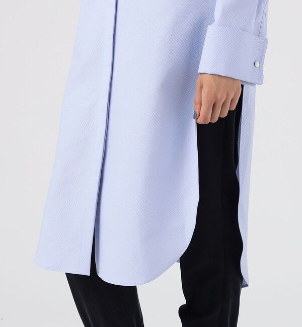 DES PRES「ハイカウントピケ ブザムシャツワンピース」|ワンピース|