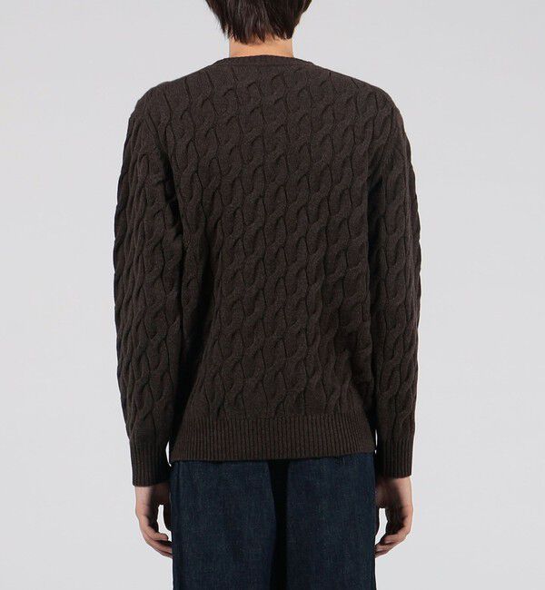 TOMORROWLAND MENS「TOMORROWLAND TRICOT スーパーファインラムウール ケーブルクルーネックプルオーバー」|ニット・セーター|