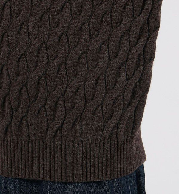 TOMORROWLAND MENS「TOMORROWLAND TRICOT スーパーファインラムウール ケーブルクルーネックプルオーバー」|ニット・セーター|