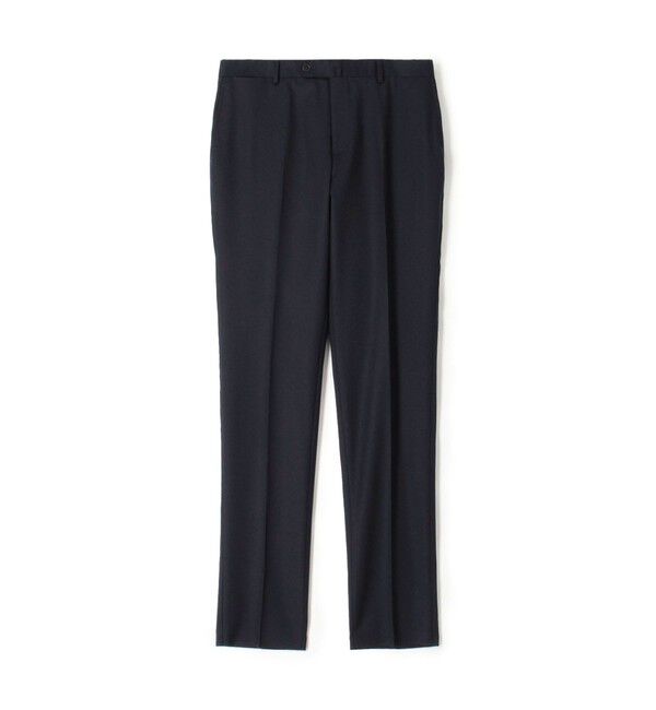 TOMORROWLAND MENS「Super120'sウールフランネル ノープリーツスリムスラックス Canonico」|スラックス|67 ダークブルー