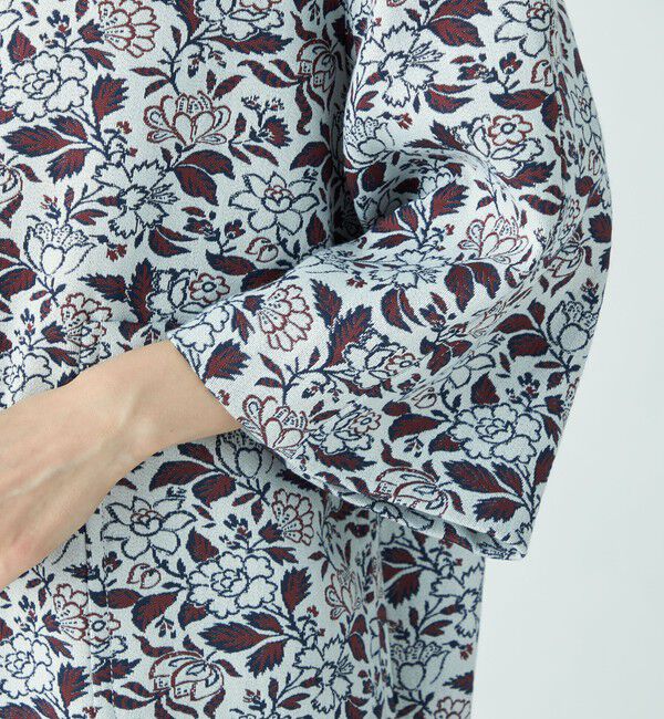 SOULEIADO「ポリステルレーヨンジャカード ノーカラーコート」|ノーカラーコート|