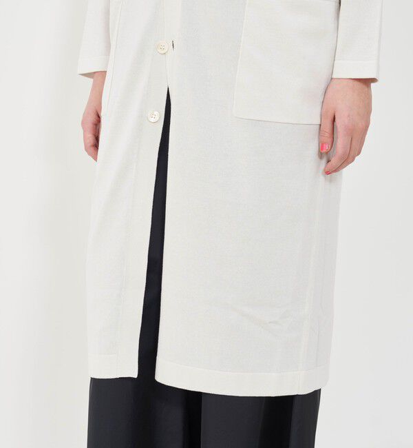 GALERIE VIE「プレーンコットン Vネックロングカーディガン」|カーディガン|