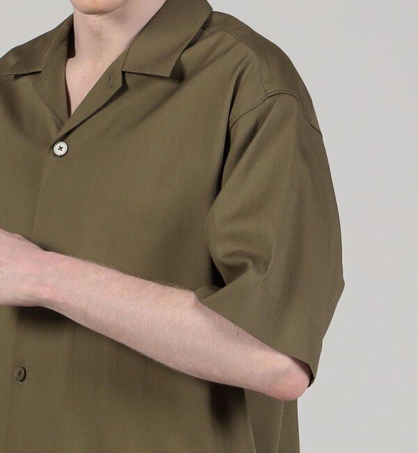 TOMORROWLAND MENS「コットンピケ オープンカラーシャツ」|シャツ・ブラウス|