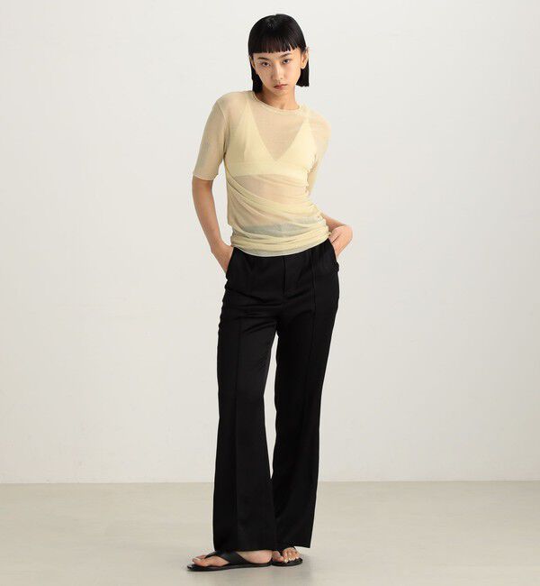 Edition「ツイストシアー ハーフスリーブトップス」|Tシャツ・カットソー|