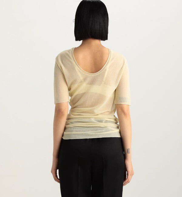 Edition「ツイストシアー ハーフスリーブトップス」|Tシャツ・カットソー|