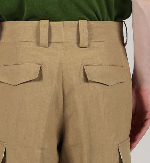 TOMORROWLAND MENS「60リネン カーゴパンツ」|カーゴ|