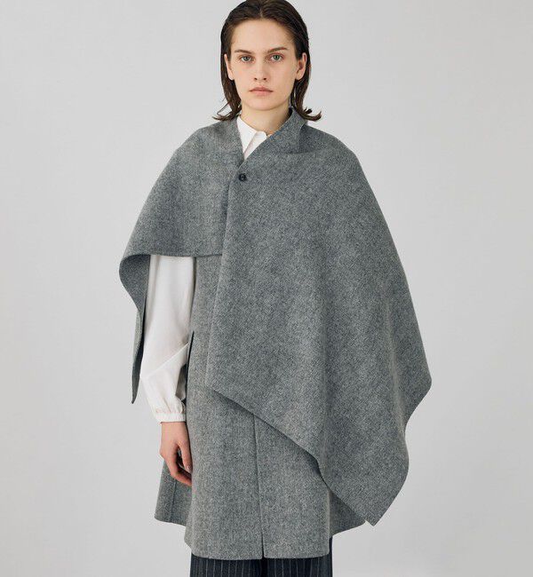 ライトダブルフェイスシャギー ストール付きジレ（DES PRES）｜ルミネ