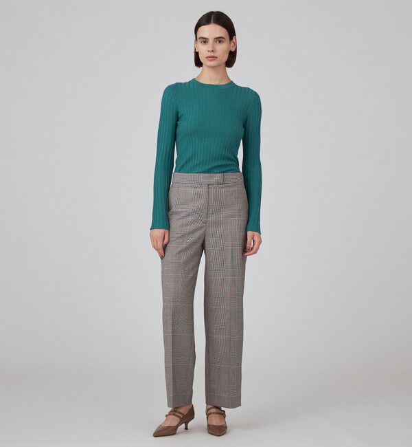 TOMORROWLAND collection「ピンキーグレンチェック ストレートパンツ」|スラックス|