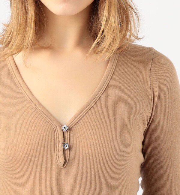 JAMES PERSE「コットンカシミヤブレンドリブ ヘンリーネックプルオーバー WVA3940」|Tシャツ・カットソー|