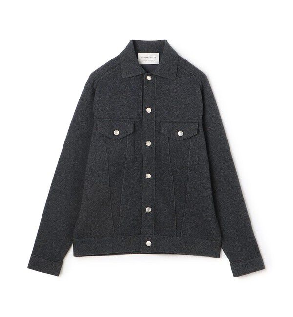 TOMORROWLAND MENS「TOMORROWLAND tricot ウールカシミヤ ミラノリブ ニットGジャン」|ニット・セーター|17 チャコールグレー