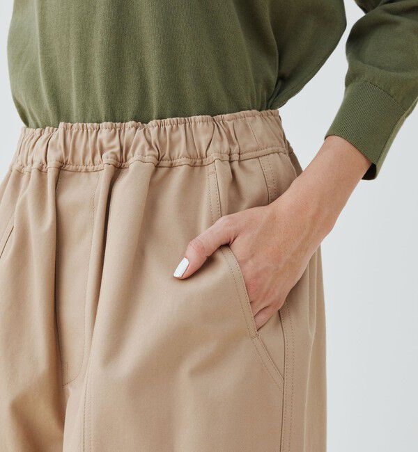 GALERIE VIE「ドライコットンギャバジン イージーファティーグパンツ」|カーゴ|