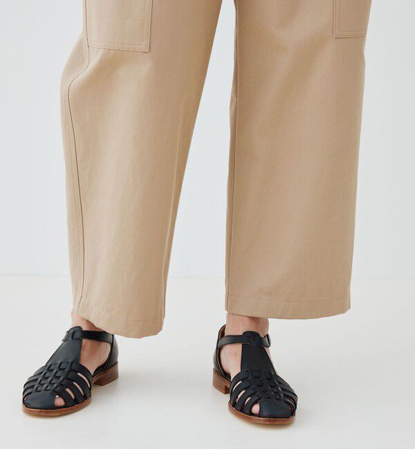 GALERIE VIE「ドライコットンギャバジン イージーファティーグパンツ」|カーゴ|