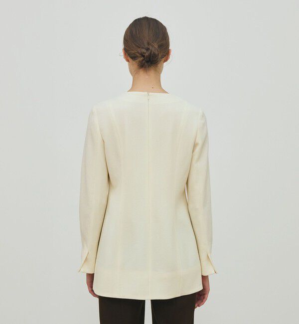 DES PRES「ウールジョーゼット プルオーバーブラウス」|シャツ・ブラウス|