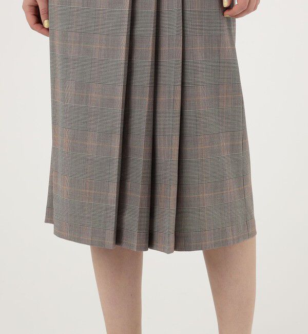 TOMORROWLAND collection「マルチグレンチェック アシンメトリープリーツスカート」|スカート|