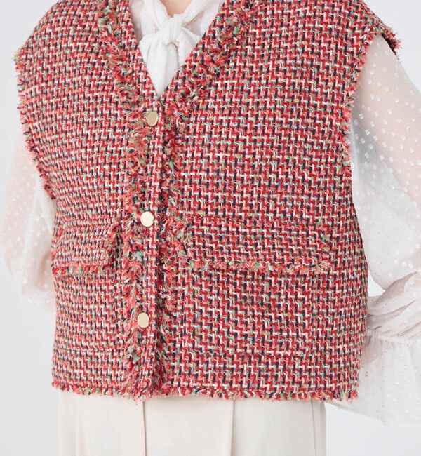 Ballsey「Acerola Vネックショートジレ」|ベスト・ジレ|