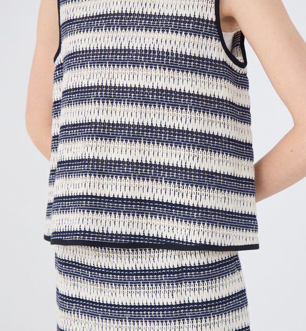 TOMORROWLAND collection「クロッシュボーダー フロンタブルトップス」|シャツ・ブラウス|