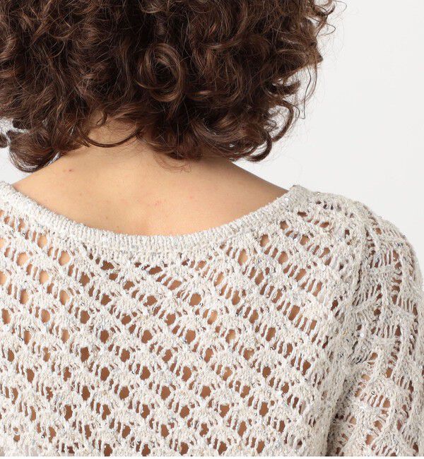 DES PRES「グリッターネップヤーン Vネックカーディガン」|カーディガン|