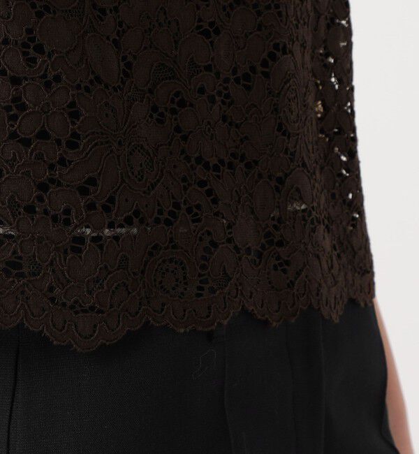 TOMORROWLAND GOODS「BAUM UND PFERDGARTEN MIAH ハーフスリーブレースシャツ」|シャツ・ブラウス|