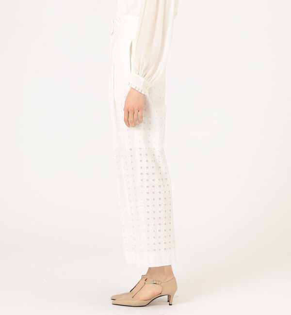 Ballsey「コットンエンブロイダリー サイドタブパンツ」|その他|