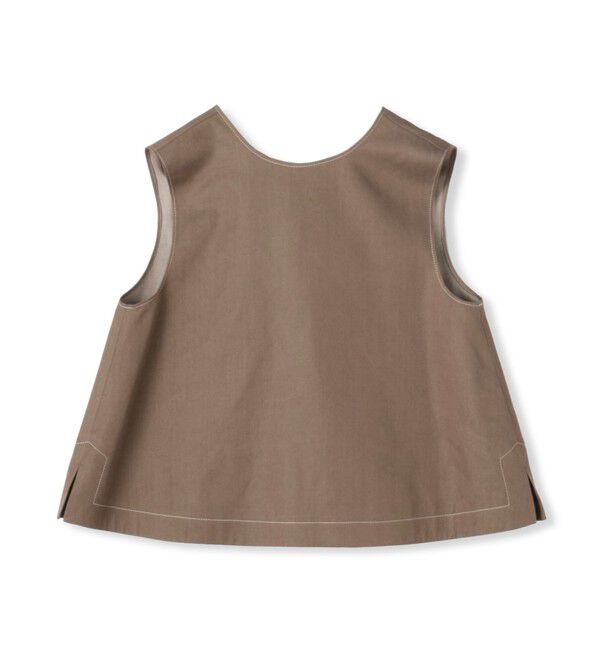 TOMORROWLAND collection「コットンシルクデニム バックリボンブラウス」|シャツ・ブラウス|47 ブラウン