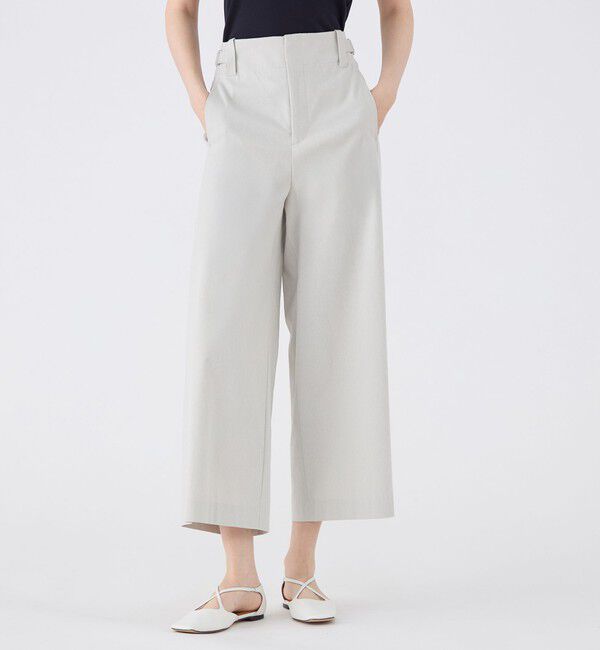 MACPHEE「ナチュラルスラブストレッチ セミワイドパンツ」|その他|