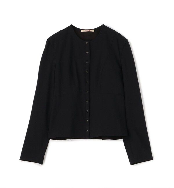 BACCA「シアサッカー ペプラムブラウス」|シャツ・ブラウス|69 ネイビー