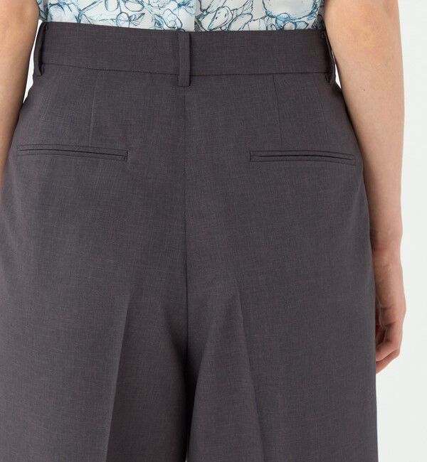 TOMORROWLAND collection「エクストラファインポリエステルトロピカル タックワイドパンツ」|その他|