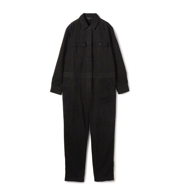 JAMES PERSE「ストレッチヘリンボーン ジャンプスーツ WHBS6963」|オールインワン|19 ブラック