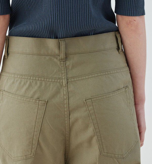 GALERIE VIE「ノンマーセライズドコットン 5ポケットパンツ」|チノ|