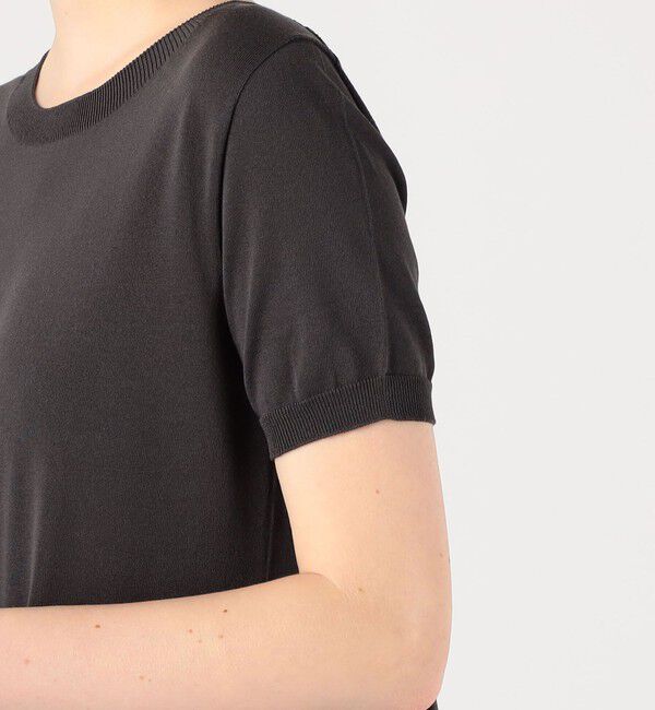 DES PRES「ドライポリエステルコットン ハーフスリーブフレアワンピース」|ワンピース|