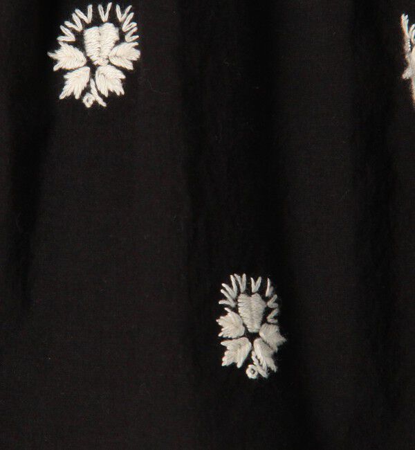 SOULEIADO「コットンボイルエンブロイダリー アシンメトリーヘムブラウス」|シャツ・ブラウス|