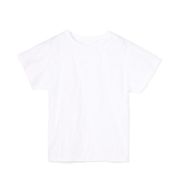 Edition「バックカットジャカード ハーフスリーブトップス」|Tシャツ・カットソー|11 ホワイト