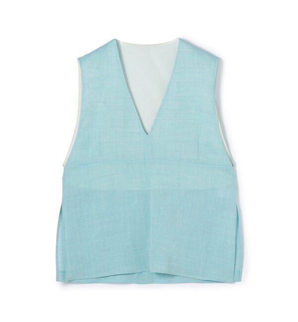 MACPHEE「ラミー Vネックトップス」|シャツ・ブラウス|63 ライトブルー