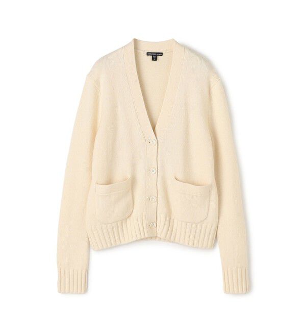 JAMES PERSE「リサイクルカシミヤ Vネックカーディガン WRBC2545」|カーディガン|13 オフホワイト