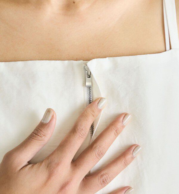 Edition「リネングログラン ジップトップス」|キャミソール|