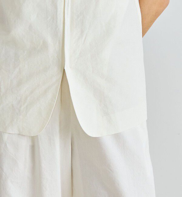 Edition「リネングログラン ジップトップス」|キャミソール|