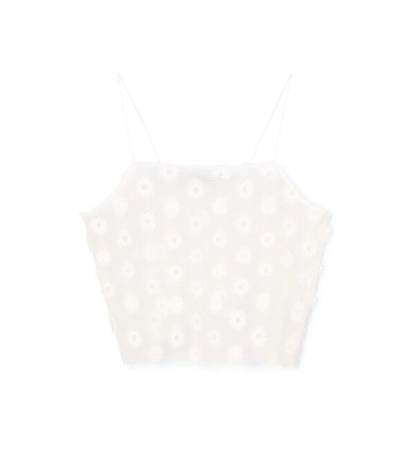 Edition「フラワーエンブロイダリー キャミソール」|キャミソール|11 ホワイト