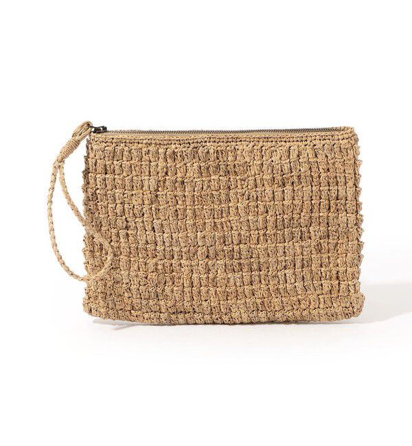 TOMORROWLAND GOODS「IBELIV CLUB ラフィア クラッチバッグ 」|クラッチバッグ|
