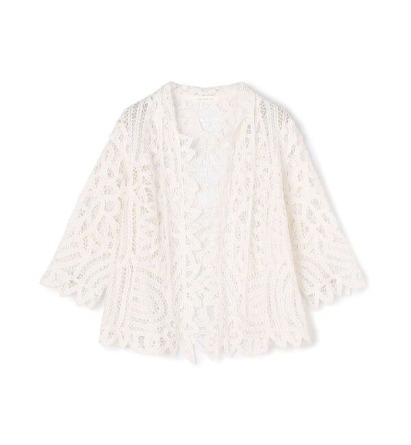 GALERIE VIE「バテンレース シャツジャケット」|その他|11 ホワイト