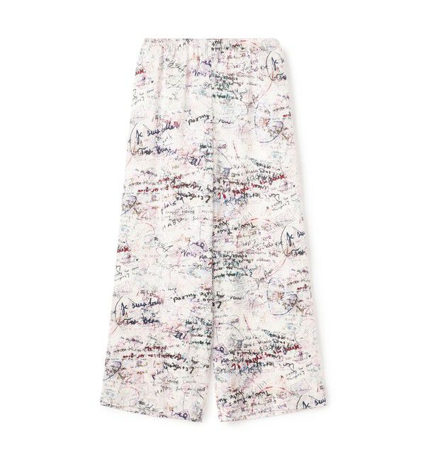 DES PRES「メッセージーウォールプリント リラックスパンツ」|その他|12 ホワイト系