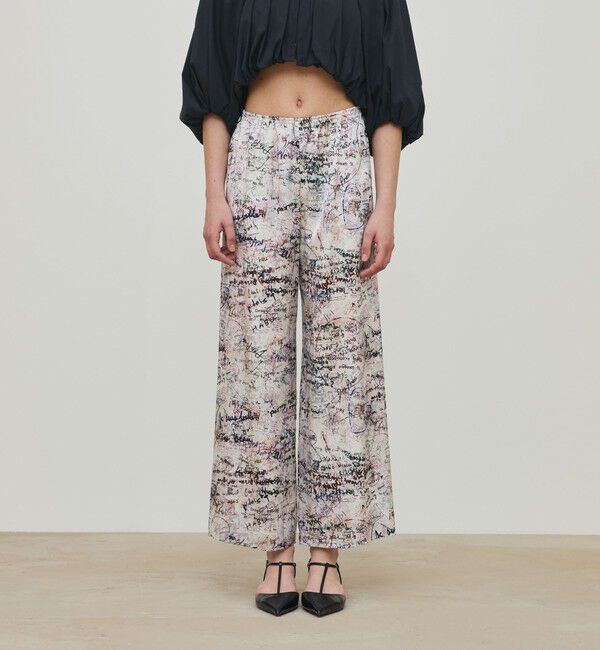 DES PRES「メッセージーウォールプリント リラックスパンツ」|その他|