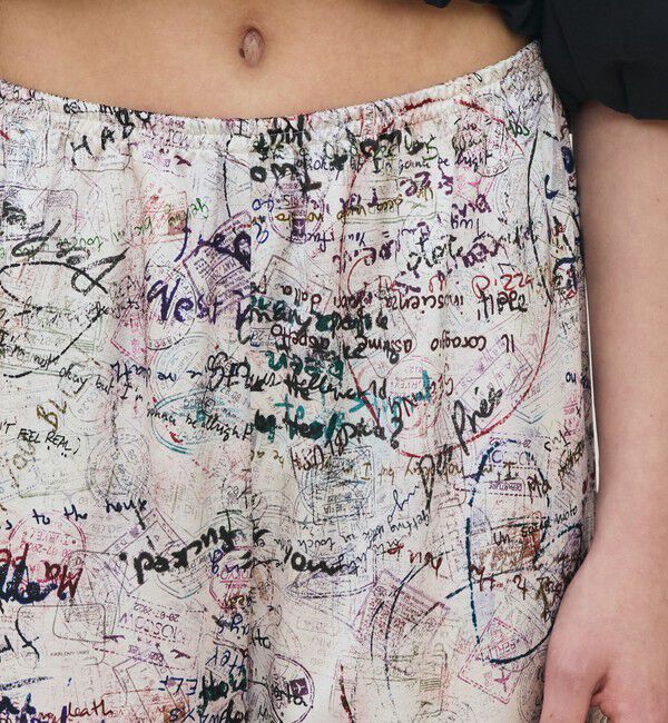 DES PRES「メッセージーウォールプリント リラックスパンツ」|その他|