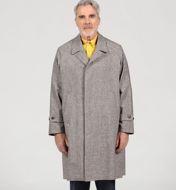 TOMORROWLAND MENS「【別注】De Petrillo  ウールシルクナイロン バルカラーコート」|ステンカラーコート|