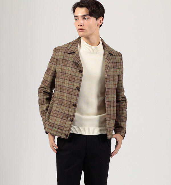 TOMORROWLAND BUYING WEAR「【別注】CARUSO ウールチェック ショートブルゾン」|ブルゾン・スタジャン|